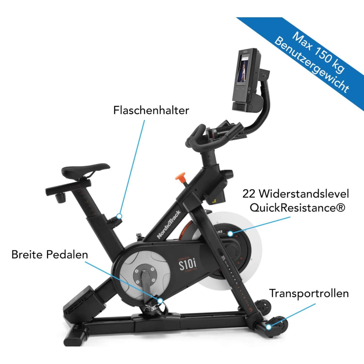 Bicicleta Indoor S10i NordicTrack (2021) - Fitshop Bicicleta Indoor S10i NordicTrack (2021) - Fitshop -Deporte Fitness Tienda NT NTEX03121 S10i 10 1600