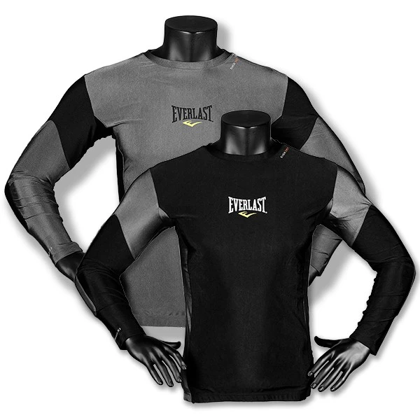 Camiseta de Compresión para Hombre Everlast Contrast Panel - Fitshop Camiseta De Compresión Para Hombre Everlast Contrast Panel - Fitshop -Deporte Fitness Tienda ev 4430 bl gr d