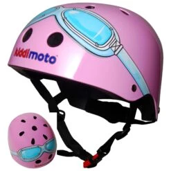 Casco Kiddimoto - Fitshop -Deporte Fitness Tienda kmh021 pinkgoggle 1600