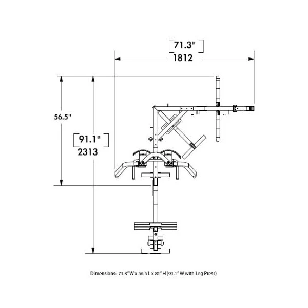 Multiestación Bodycraft Galena - Fitshop Multiestación Bodycraft Galena - Fitshop -Deporte Fitness Tienda skizze galena detail