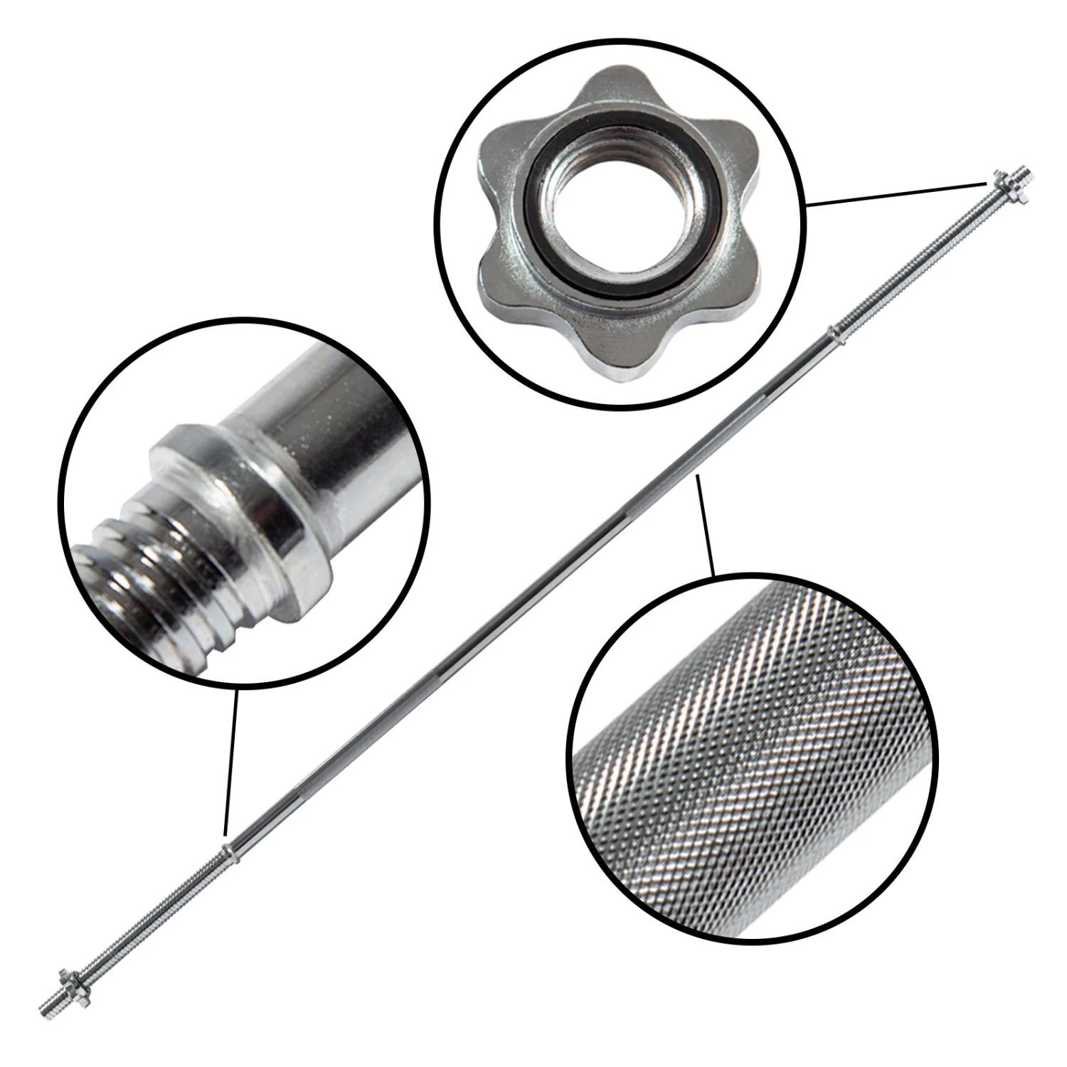 Barra Larga Taurus con Cierre de Estrella 165 cm - Fitshop Barra Larga Taurus Con Cierre De Estrella 165 Cm - Fitshop -Deporte Fitness Tienda taurus 180 cm hantelstange 1600 2