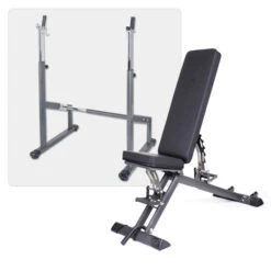 Banco Taurus B900 + Rack De Barras Largas + Pack De 75 kg - Fitshop 5 Banco Taurus B900 + Rack De Barras Largas + Pack De 75 kg - Fitshop -Deporte Fitness Tienda taurus hantelbank langhantelablage 001 d
