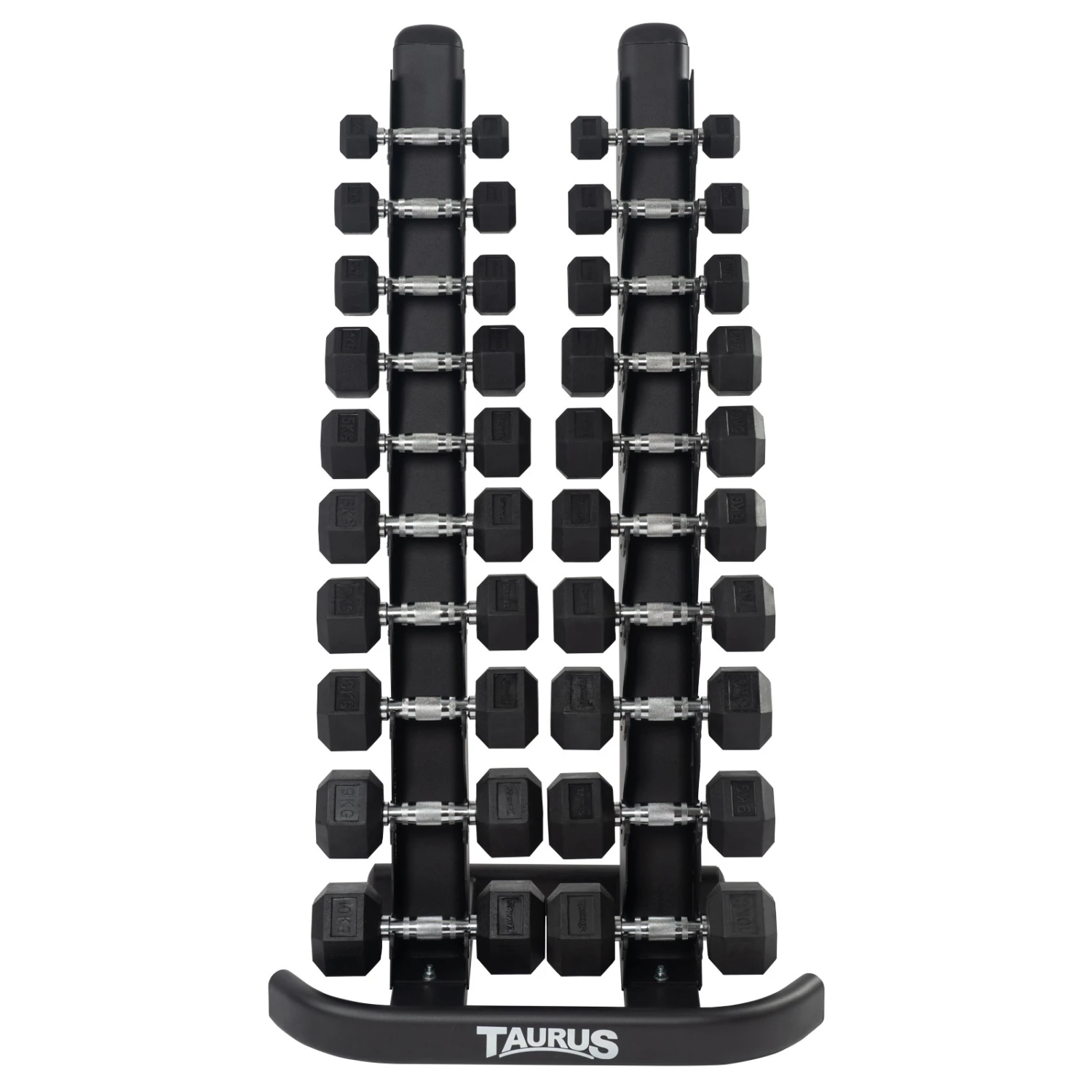 Set de Mancuernas Hexagonales Taurus 1–10 kg con Soporte - Fitshop Set De Mancuernas Hexagonales Taurus 1–10 Kg Con Soporte - Fitshop -Deporte Fitness Tienda taurus hexrack set 02 1600
