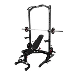 Set Taurus De Power Rack Y Banco Multiposición B990 - Fitshop -Deporte Fitness Tienda tf powerrack 016 1600