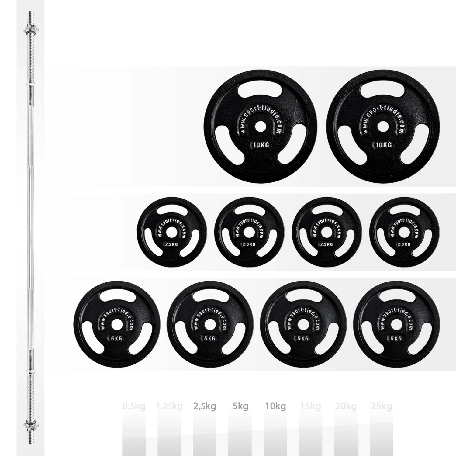 Set de Barra Taurus 30 mm 60 | 90 | 120 Kg - Fitshop Set De Barra Taurus 30 Mm 60 | 90 | 120 Kg - Fitshop -Deporte Fitness Tienda th60kg hantelscheiben 1600